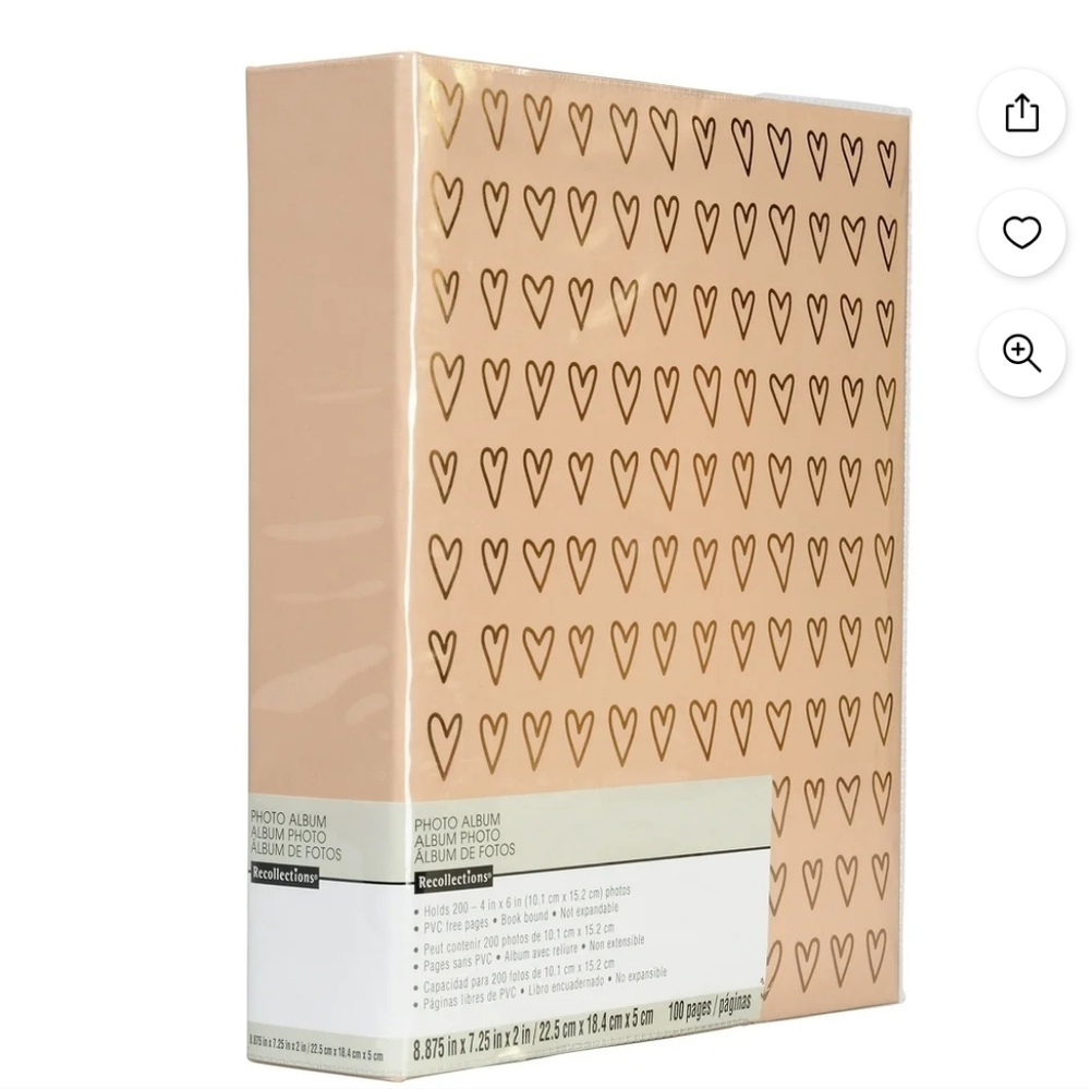 Heart Patterned Photo Album